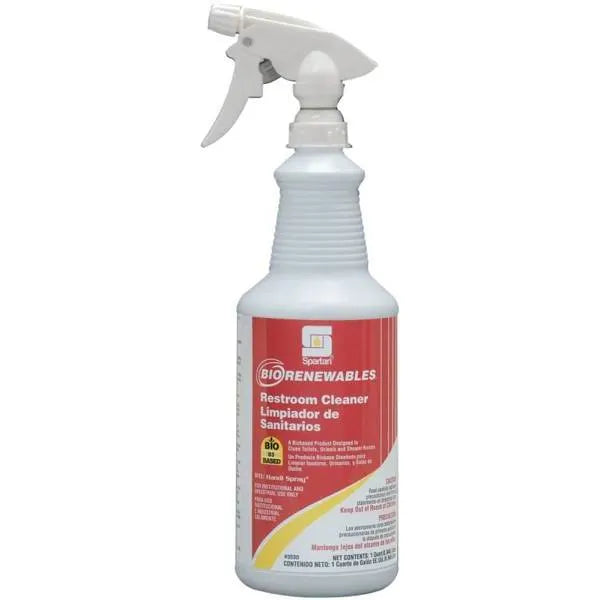 Spartan Biorenewables Restroom Cleaner, 1 Quart, Citrus Scent