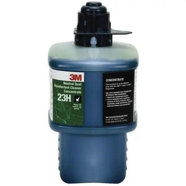 3m 2 Ltr Twist' Fill Disinfectant Cleaner 23h Concentrate Gray Cap