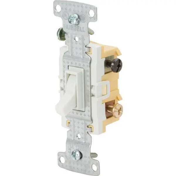 Hubbell 15 Amp 120 Vac 3-Way, Toggle Switch