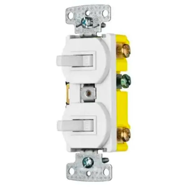 Hubbell 15 Amp 120 Vac 1-Pole Toggle Switch (White)