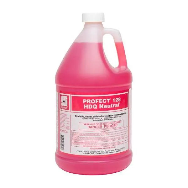 Spartan Profect 128 Hdq Neutral 1oz Neutral Disinfectant W/ Dye/Frag