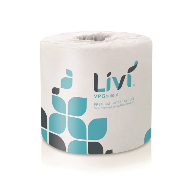Livi VGP Bathroom Tissue White 2 ply 4.49"x3" 420 Sheets 60/cs
