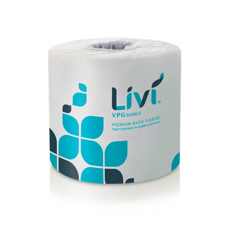 Livi VPG Bathroom Tissue White 1 ply 4.06"x3.98" 1000 Sheets 80/cs