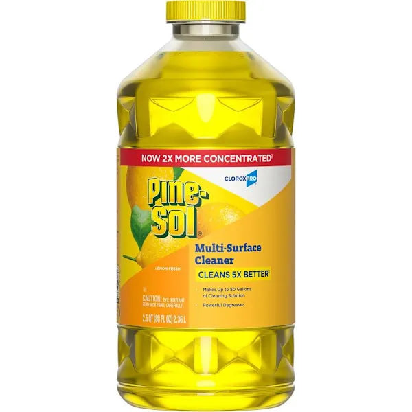 Pine-Sol Multi-Surface Cleaner, Cloroxpro, Lemon Fresh, 80 Fl Oz