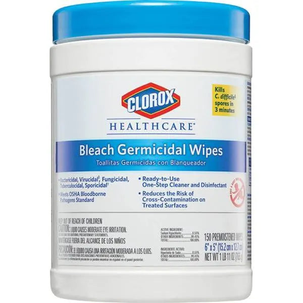 Clorox Healthcare 150-Count Bleach Germicidal Wipes