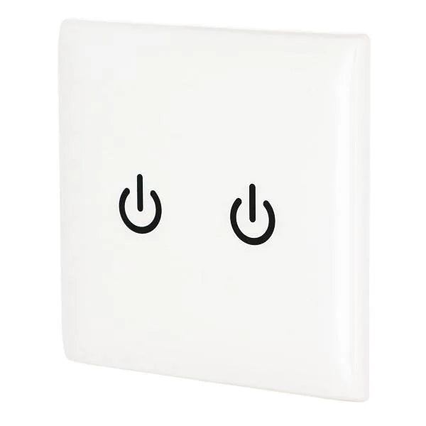 Hubbell Scrubswitch Single Double Replacement Cover White