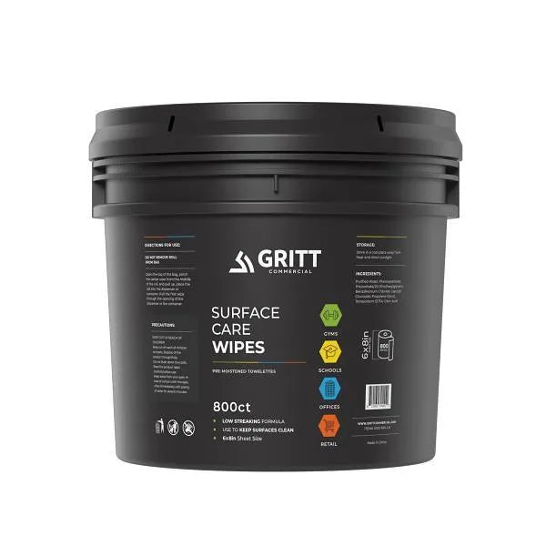 Gritt Commercial Surface Care Gym Wipes Refill Wipe Roll And Bucket Package Of 800