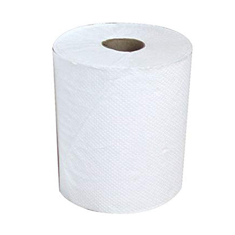 Hard Wound Roll Towel White #800 w/2" Core 6/cs