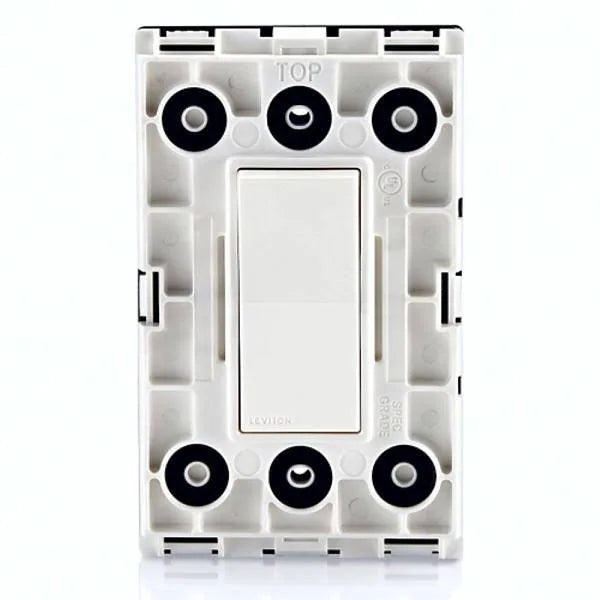 Leviton 15a Decora Single Pole Switch, Weather-Resistant, 120/277v, White