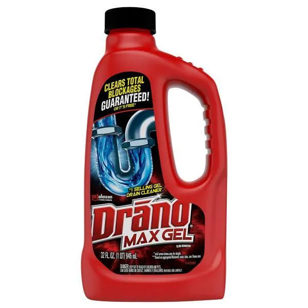 Drano PRO Strength Max Gel Clog Remover, 32 Oz Bottle