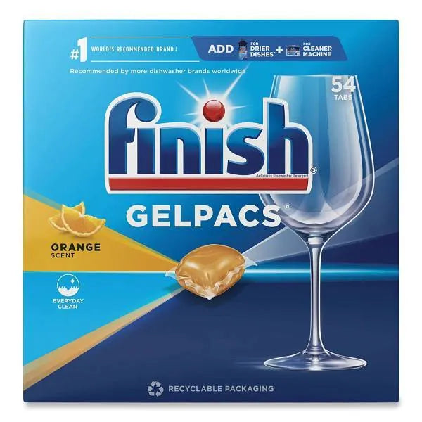 Dish Detergent Gelpacs, Orange Scent, Box Of 32 Gelpacs