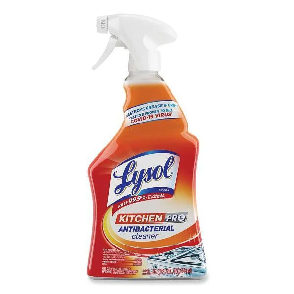 Kitchen PRO Antibacterial Cleaner, Citrus Scent, 22 Oz Spray Bottle