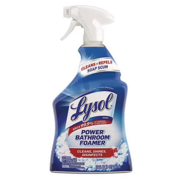 Disinfectant Power Bathroom Foamer, Liquid, Atlantic Fresh Scent, 32 Oz Spray Bottle