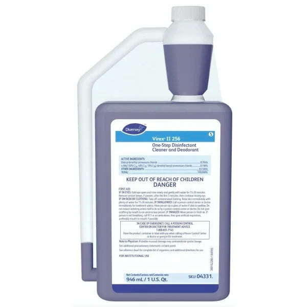 Diversey® Virex Ii 256 32 Oz One-Step Disinfectant Cleaner Deodorant (Mint)