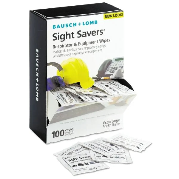Bausch & Lomb Antibacterial Office Equipment Wet Wipes (100-Box)