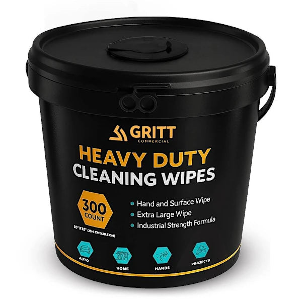 Gritt Commercial 10x12" Multi-Surface Hand/Tool Wet Cleaning Wipes