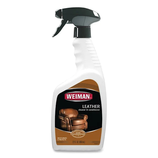 Weiman Leather Cleaner And Conditioner Floral Scent 22oz Spray Bottle