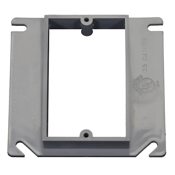 Cantex Ez Box Electrical Box Cover With 1/2" Rise, 1-Gang