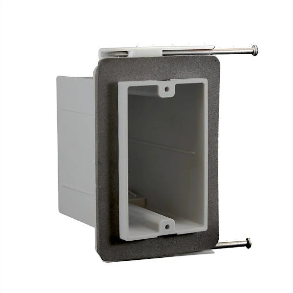 Cantex Ez Box New Work Nail-On Vapor Proof Electrical Box, 1-Gang, 23 Cu In