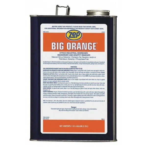 Zep® 32 Oz Big Cleaner, Degreaser And Deodorizer (Orange Natural Citrus)