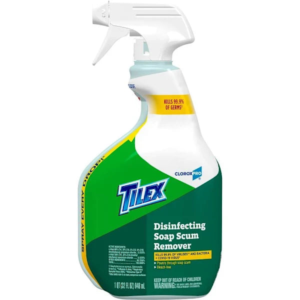 Tilex Disinfecting Soap Scum Remover Spray, Cloroxpro, 32 Fl Oz