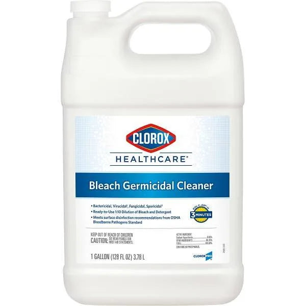 Clorox Healthcare Bleach Germicidal Cleaner Refill, 128 Fluid Ounces