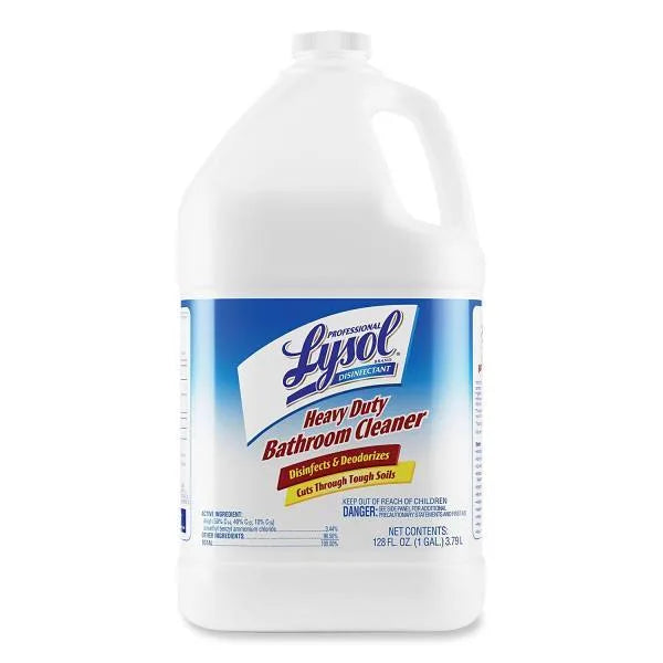 Disinfectant Heavy-Duty Bathroom Cleaner Concentrate, Fresh Lime, 1 Gal Bottle