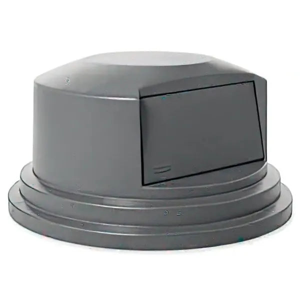 Rubbermaid Commercial Products Brute Round Trash Can Dome Top Lid, 55 Gal., Grey