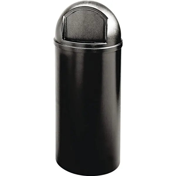 Rubbermaid Commercial Marshal Classic 25 Gallon Trash Can (Black)