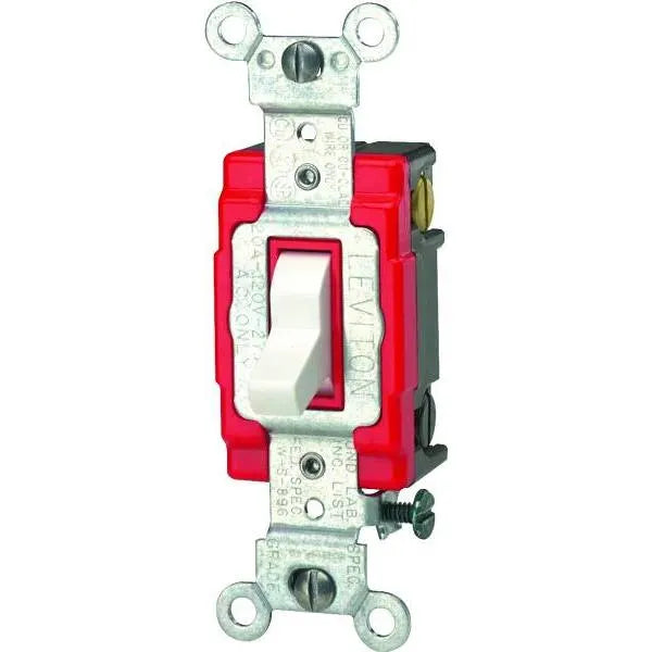 Leviton Switch Toggle 3w 20a White