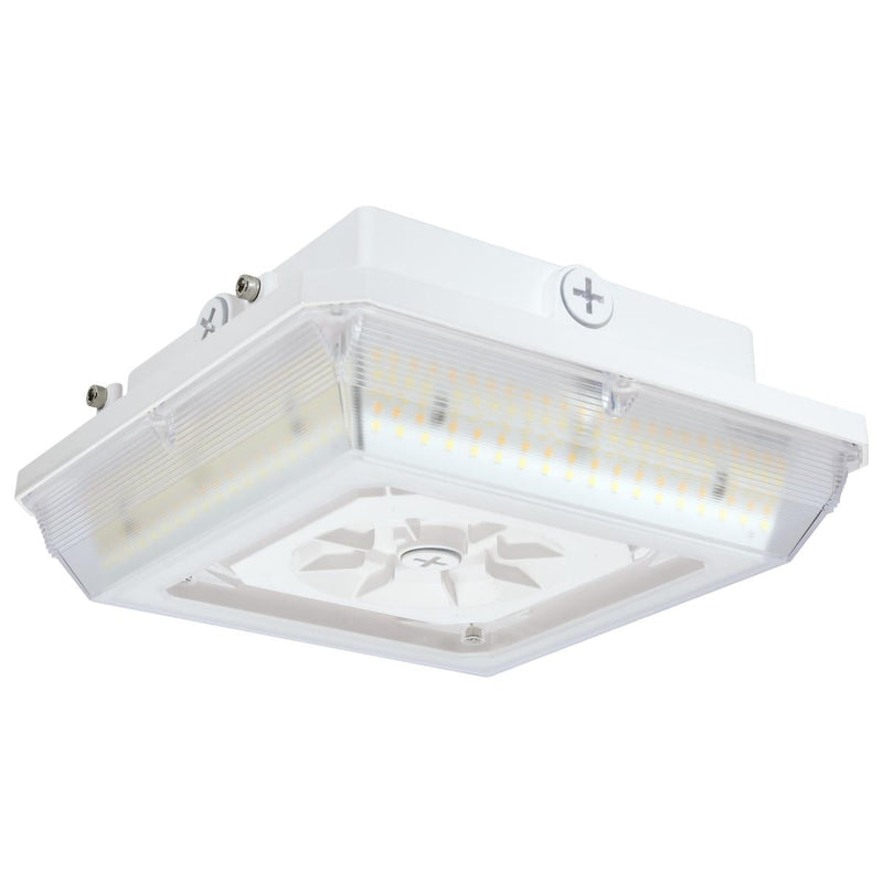 LED Wide Beam Angle Canopy with Sensor Port -Field Selectable 3k/4k/5k