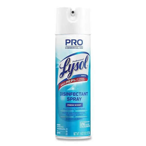 Disinfectant Spray, Fresh Scent, 19 Oz Aerosol Spray