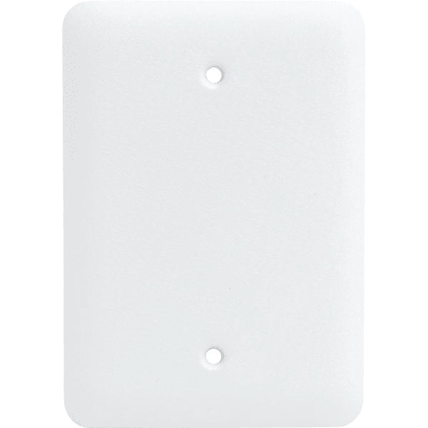 Titan3 1-Gang 2.75 Princess Blank Metal Wall Plate (White)