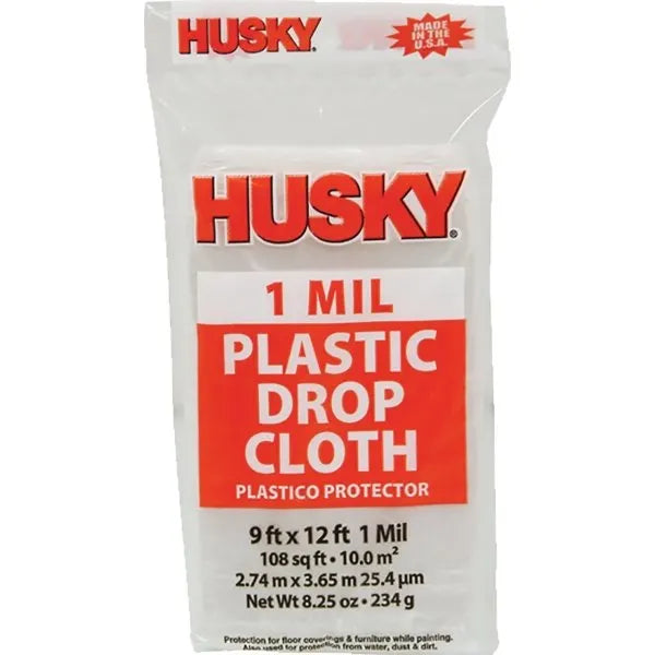 Poly-America Dchk-1 9' X 12' 1mil Drop Cloth Flat