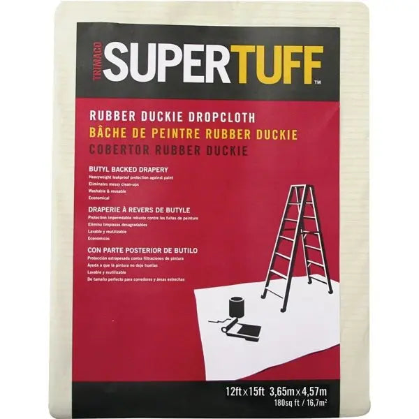 Trimaco 80203 12' X 15' Rubber Duckie Drapery Drop Cloth