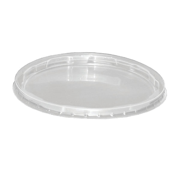 APCTRLID Clear 8-32 oz. Recessed Polypropylene Lid for Deli Container 10/50 cs