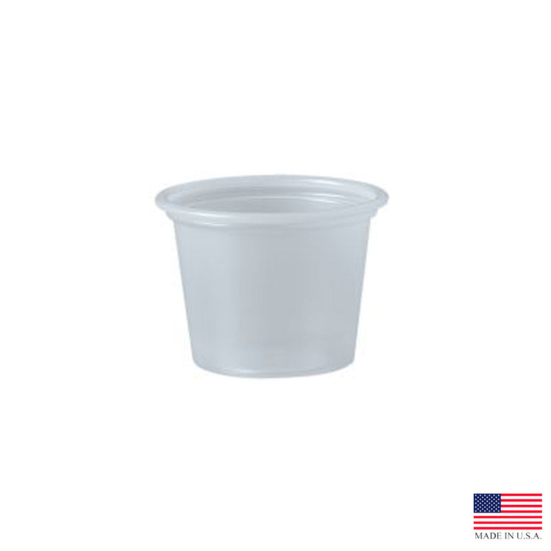 Translucent 1 oz. Plastic Souffle Cup 10/250 cs