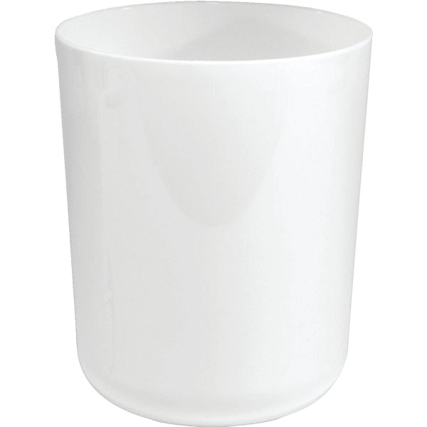 Hapco 8 Quart Laquerware Trash Can White