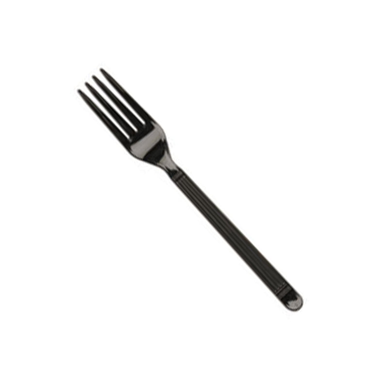 Fork Black Heavy Polypropylene Bulk 1000/cs