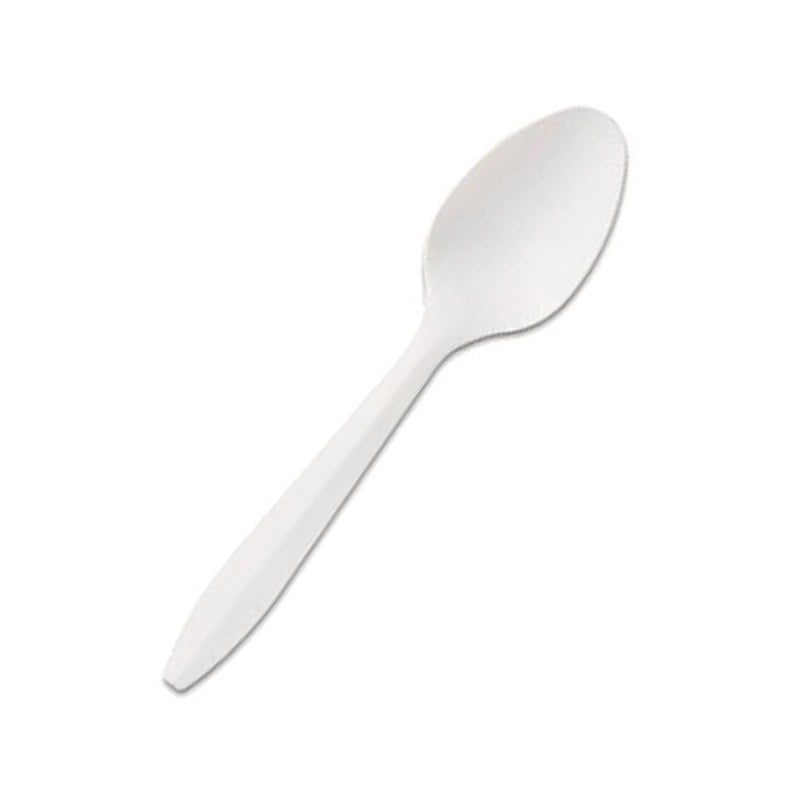 White Teaspoon Medium Weight Polypropylene 1000/cs