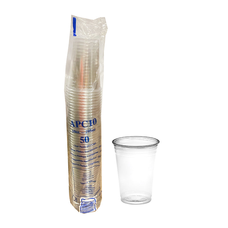 Clear 10 oz. PET Cold Cup 20/50 cs