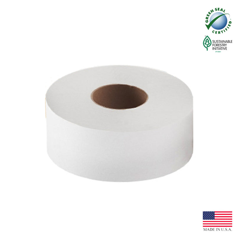 Green Heritage Bathroom Tissue White 2 ply 9"x560' Jumbo Roll 12/cs