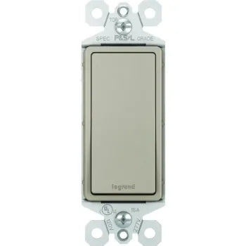 Legrand Radiant 15 Amp 120 Volt 1-Pole Rocker Light Switch (Nickel)