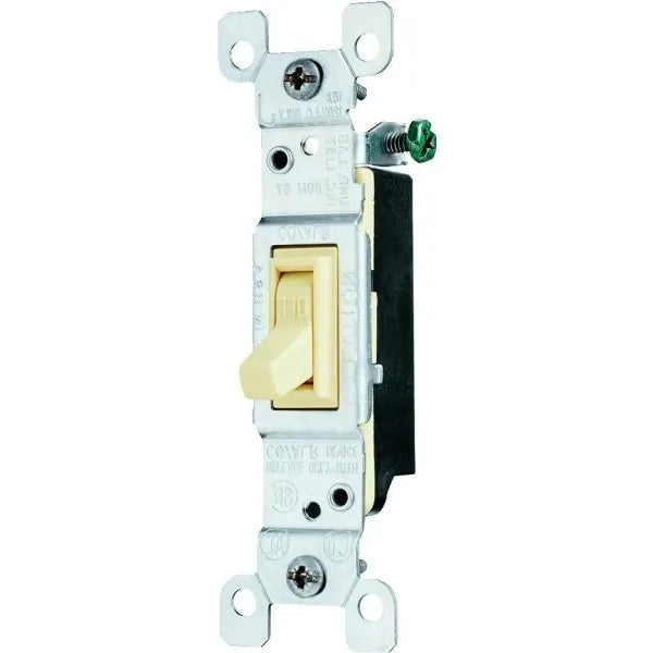 Legrand 15 Amp 120 Volt 1-Pole Copper/Aluminum Toggle Switch (Ivory)