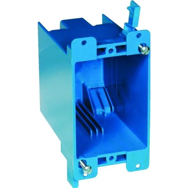 Carlon 1-Gang Deep Old Work PVC Switch/Outlet Electrical Box (Blue)