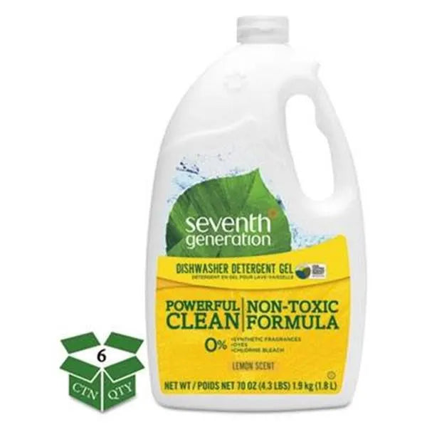 Seventh Generation 70 Ounce Dishwasher Gel (Lemon Scent)
