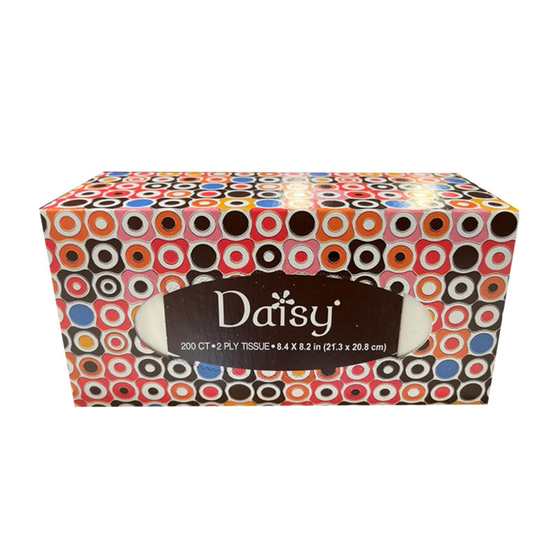 Daisy Facial Tissue White 2 ply 8.4"x8.2" 200 Sheets 24/200 cs