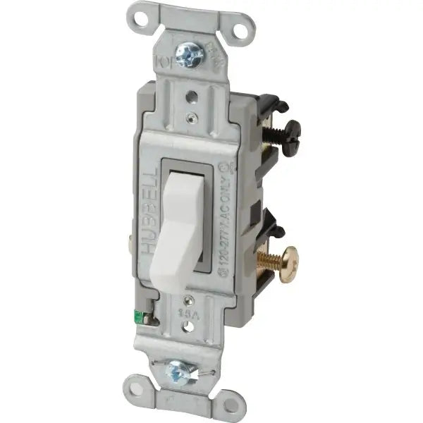 Hubbell-Pro 15 Amp 120/277 Vac 3-Way Toggle Switch