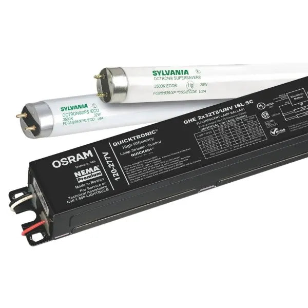 Sylvania® T8 Ballast 2 Bulb Electronic High Efficiency 32w 120-277v .78 Factor
