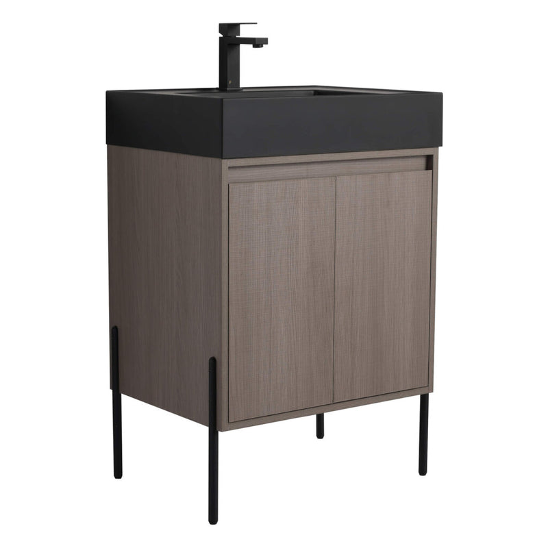 Crownpoint Vanity- Black Matte Sink